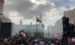 تظاهرات ضد دولتی در بیروت به خشونت کشیده شد