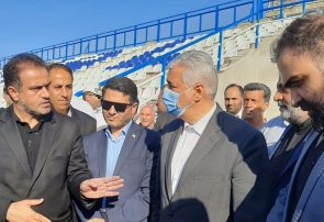 بازدید وزیر ورزش از استادیوم سیروس قایقران انزلی