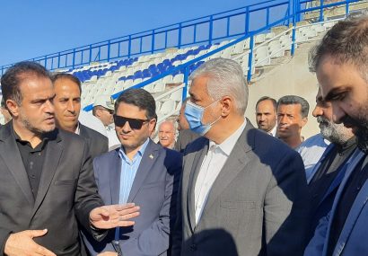 بازدید وزیر ورزش از استادیوم سیروس قایقران انزلی