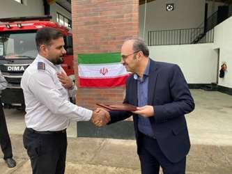 دیدار مدیرعامل شرکت شهرک های صنعتی استان گیلان با آتش نشانان شهرک صنعتی سفیدرود رشت به مناسبت روز آتش نشان/ تکریم جان فشانان خط مقدم ایمنی و امنیت صنعتی