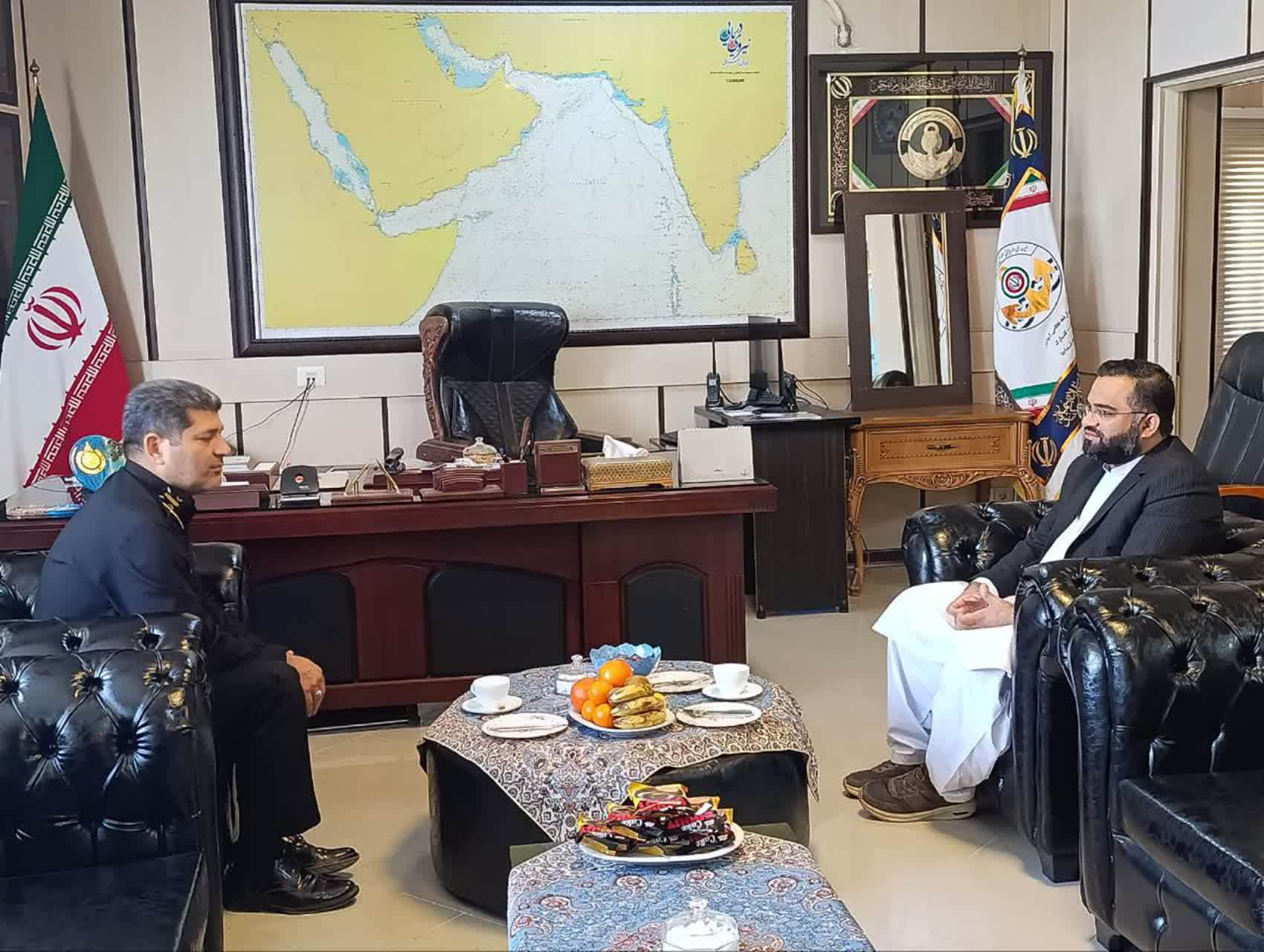 رایزنی بنیاد مسکن انقلاب اسلامی سیستان و بلوچستان و نیروی دریایی ارتش برای بهره‌برداری از معدن نظامی در اجرای طرح هادی پزم تیاب